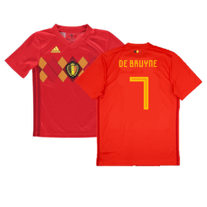 Belgium 2018-19 Home Shirt (XL) (Good) (De Bruyne 7)_0