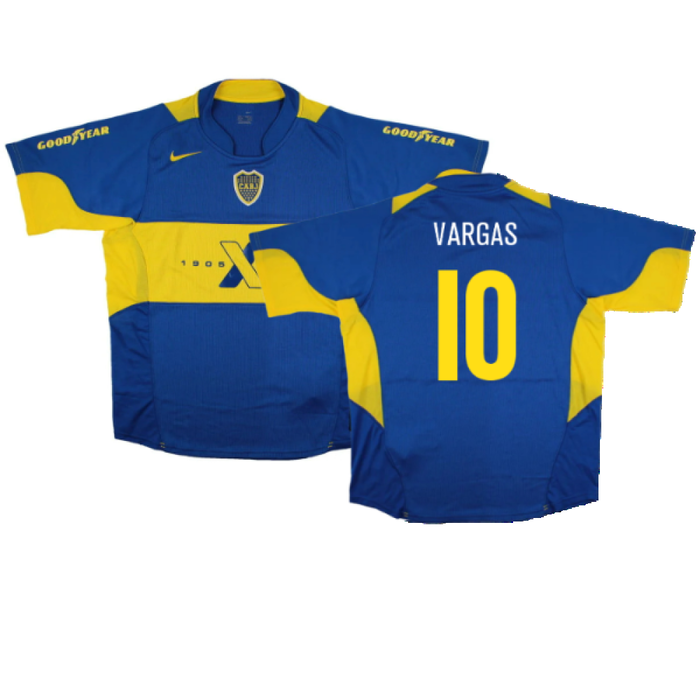 Boca Juniors 2005-06 Home Shirt (L) (Excellent) (Vargas 10)