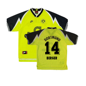 Borussia Dortmund 1995-96 Home Shirt (XS) (Excellent) (Berger 14)_0