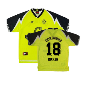 Borussia Dortmund 1995-96 Home Shirt (XS) (Excellent) (Ricken 18)_0