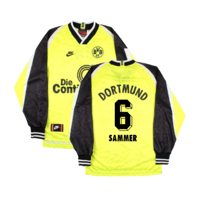 Borussia Dortmund 1995-96 Long Sleeve Home Shirt (S) (Excellent) (Sammer 6)