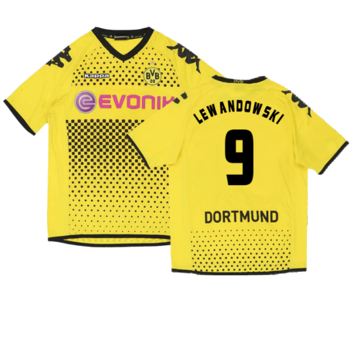 Borussia Dortmund 2011-12 Home Shirt (L) (Very Good) (Lewandowski 9)