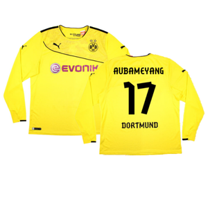 Borussia Dortmund 2013-14 Special Winter Edition Long Sleeve Home Shirt (2XL) (Very Good) (Aubameyan_0