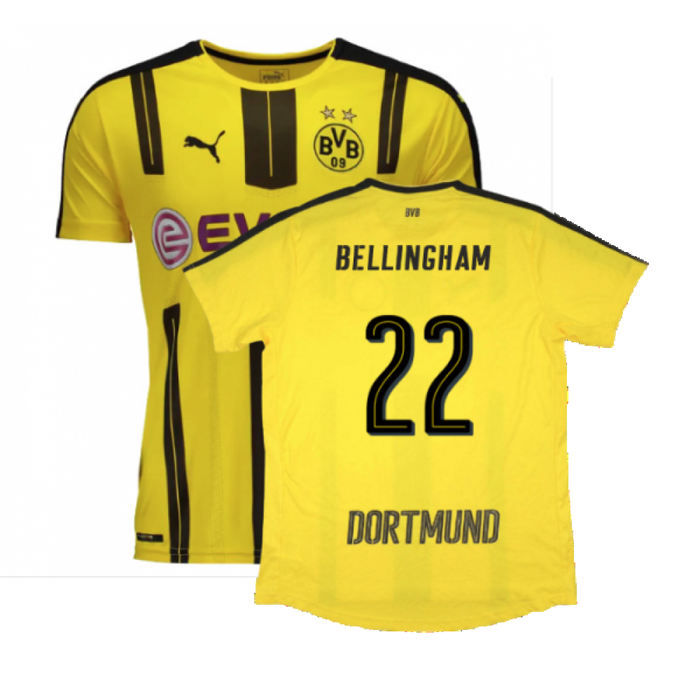 Borussia Dortmund 2016-17 Home Shirt (S) (Excellent) (Bellingham 22)