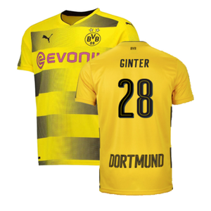 Borussia Dortmund 2017-18 Home Shirt (S) (Very Good) (Ginter 28)_0