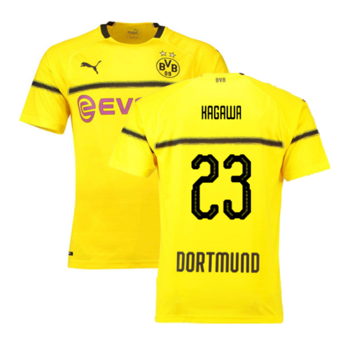 Borussia Dortmund 2018-19 European/Cup Home Shirt (L) (Very Good) (Kagawa 23)