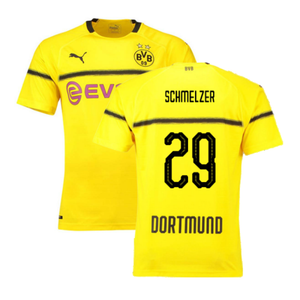 Borussia Dortmund 2018-19 European/Cup Home Shirt (L) (Very Good) (Schmelzer 29)_0