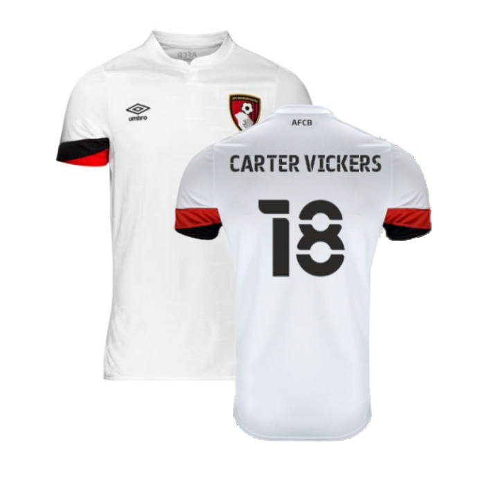 Bournemouth 2021-22 Away Shirt (Sponsorless) (XXL) (Carter Vickers 18) (Excellent)