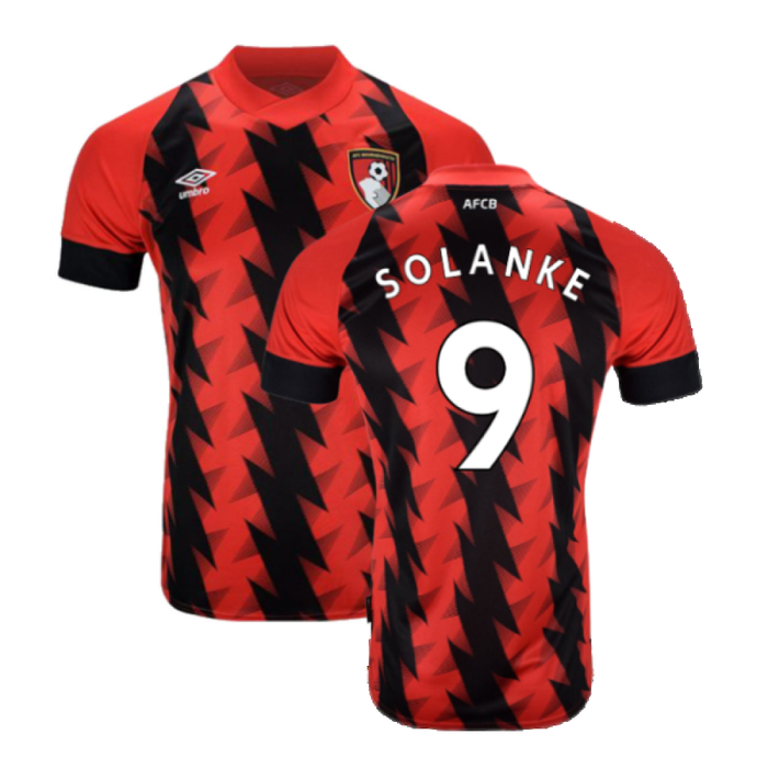 Bournemouth 2022-23 Home Shirt (Sponsorless) (M) (SOLANKE 9) (Excellent)