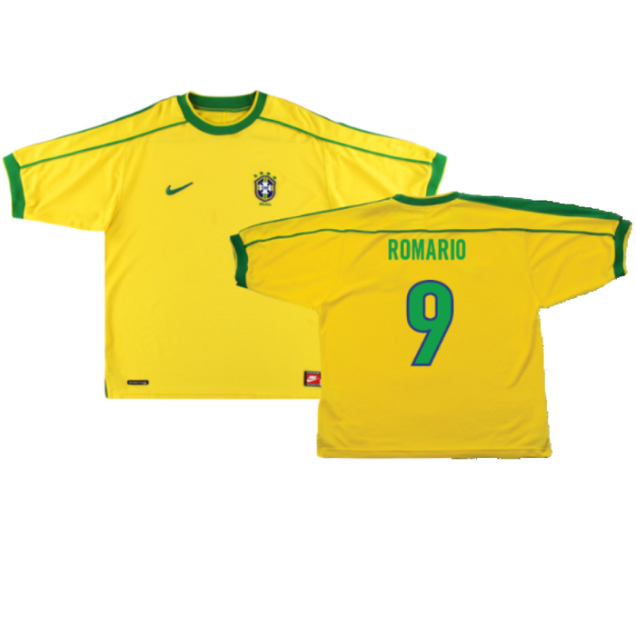 Brazil 1998-00 Home Shirt (Excellent) (ROMARIO 9)