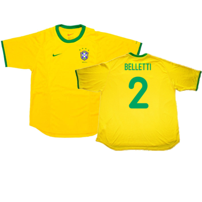 Brazil 2000-02 Home Shirt (L) (Very Good) (Belletti 2)