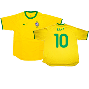 Brazil 2000-02 Home Shirt (L) (Very Good) (Kaka 10)_0