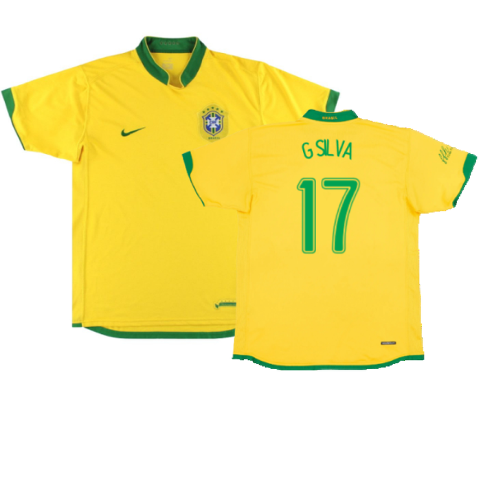 Brazil 2006-08 Home Shirt (L) (Excellent) (G Silva 17)