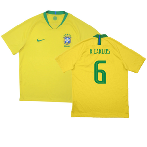 Brazil 2018-19 Home Shirt (Excellent) (R Carlos 6)_0