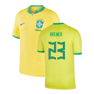 Brazil 2022-23 Home Shirt (Baby) (3-6 months) (Excellent) (Bremer 23)_0