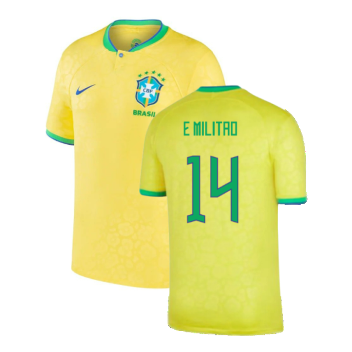 Brazil 2022-23 Home Shirt (Baby) (3-6 months) (Excellent) (E Militao 14)