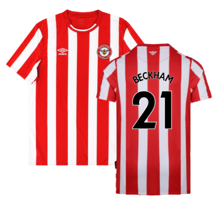 Brentford 2021-23 Home Shirt (S) (Excellent) (Beckham 21)