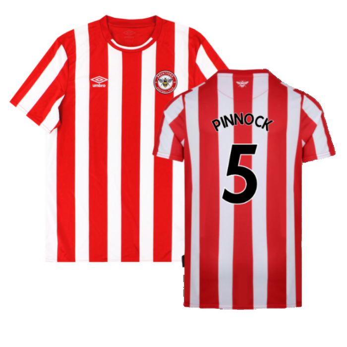 Brentford 2021-23 Home Shirt (XL) (Mint) (PINNOCK 5)