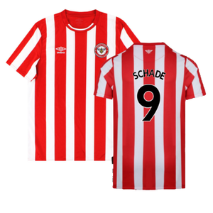 Brentford 2021-23 Home Shirt (S) (Mint) (Schade 9)_0