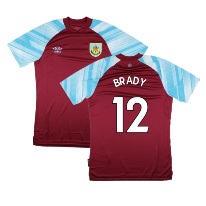 Burnley 2021-22 Home Shirt (Sponsorless) (XL) (BRADY 12) (Mint)