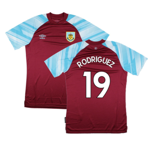 Burnley 2021-22 Home Shirt (Sponsorless) (L) (RODRIGUEZ 19) (Mint)_0