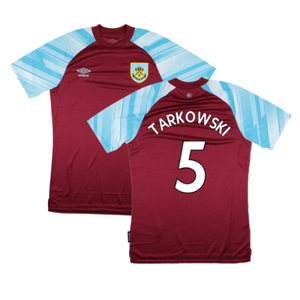 Burnley 2021-22 Home Shirt (Sponsorless) (XL) (TARKOWSKI 5) (Mint)_0