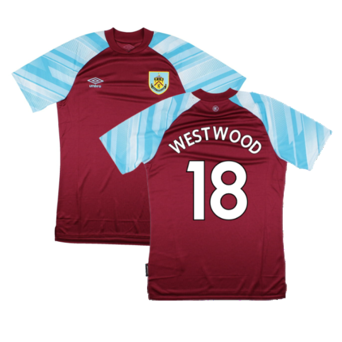 Burnley 2021-22 Home Shirt (Sponsorless) (S) (WESTWOOD 18) (Mint)