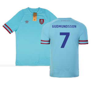 Burnley 2022-23 Away Shirt (Sponsorless) (M) (Mint) (GUDMUNDSSON 7)_0