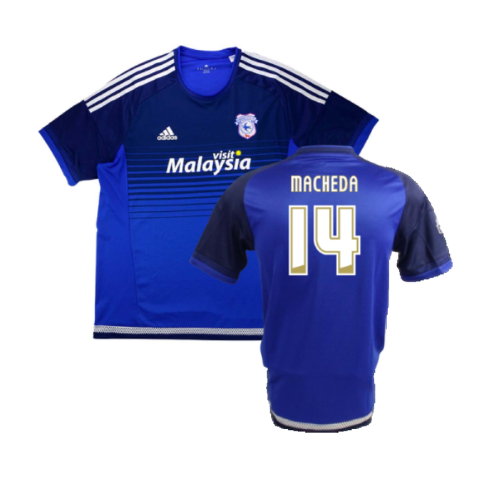 Cardiff 2015-16 Home Shirt (S) (Very Good) (Macheda 14)