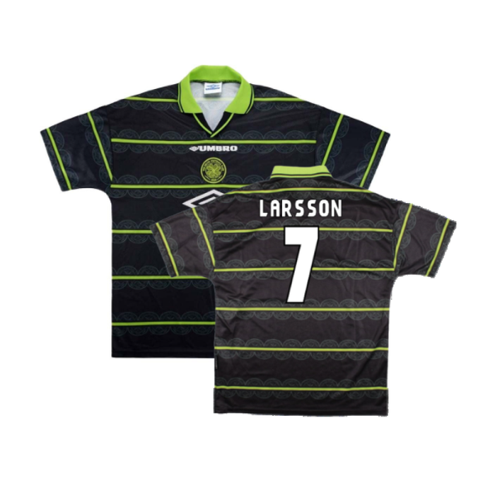 Celtic 1998-1999 Away Shirt (XL) (Excellent) (Larsson 7)