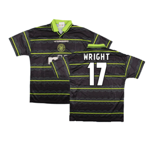 Celtic 1999-2000 Away Shirt (L) (Excellent) (Wright 17)_0