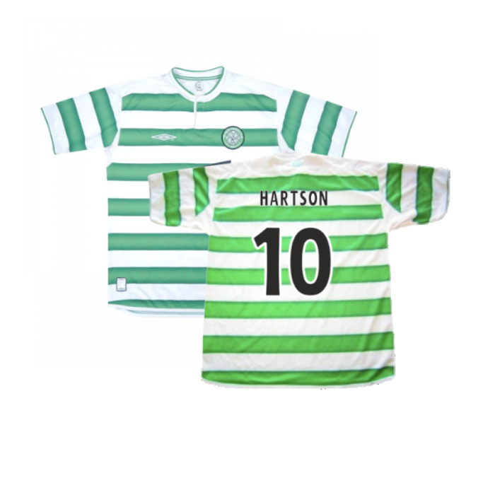 Celtic 2003-04 Home Shirt (M) (Very Good) (Hartson 10)