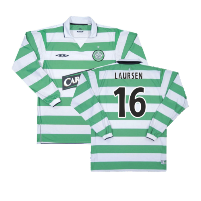 Celtic 2004-05 Home Long Sleeve Shirt (XXL) (Excellent) (Laursen 16)