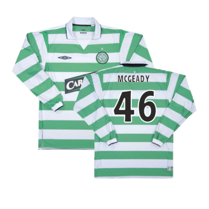 Celtic 2004-05 Home Long Sleeve Shirt (XXL) (Excellent) (McGeady 46)