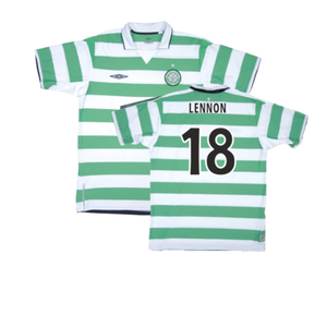 Celtic 2004-05 Home Shirt (Excellent) (Lennon 18)_0