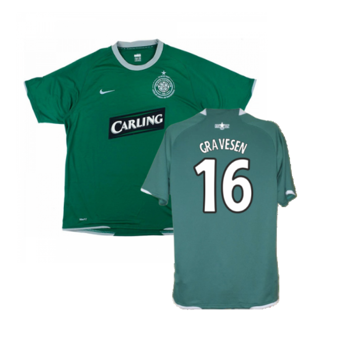 Celtic 2007-08 Away Shirt (Mint) (Gravesen 16)