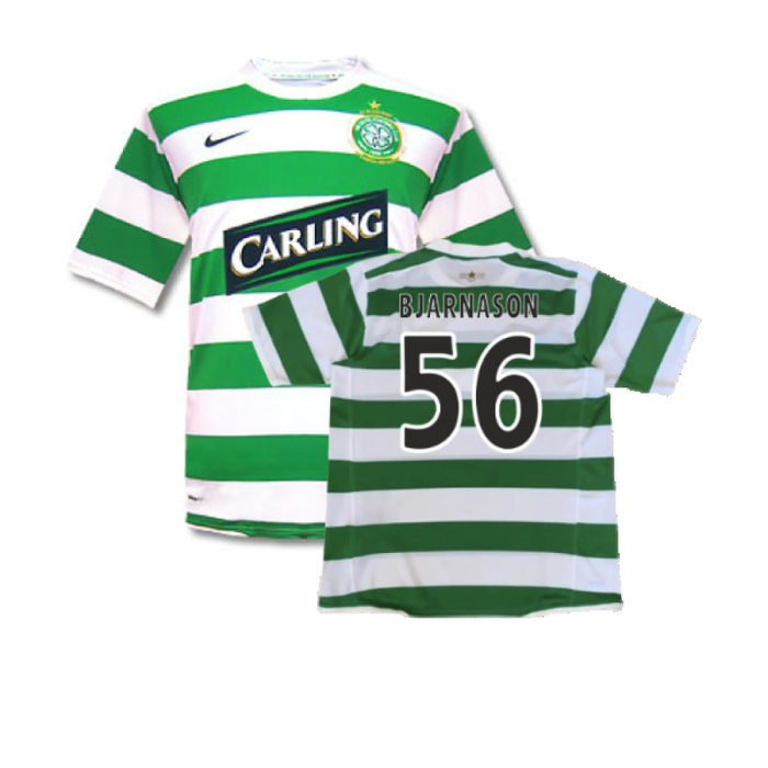 Celtic 2007-08 Home Shirt (M) (Good) (Bjarnason 56)