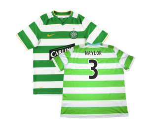 Celtic 2008-10 Home Shirt (M) (Good) (Naylor 3)_0