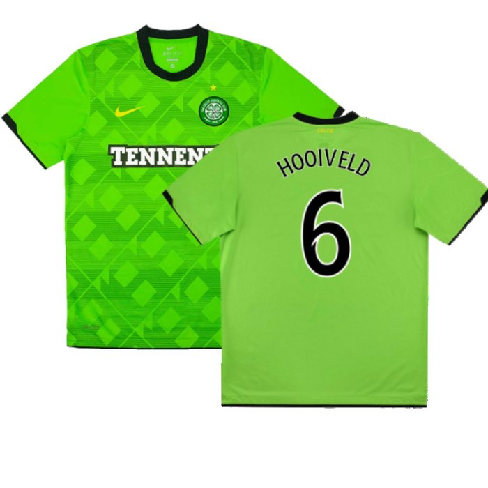 Celtic 2010-11 Away Shirt (XL) (Mint) (Hooiveld 6)