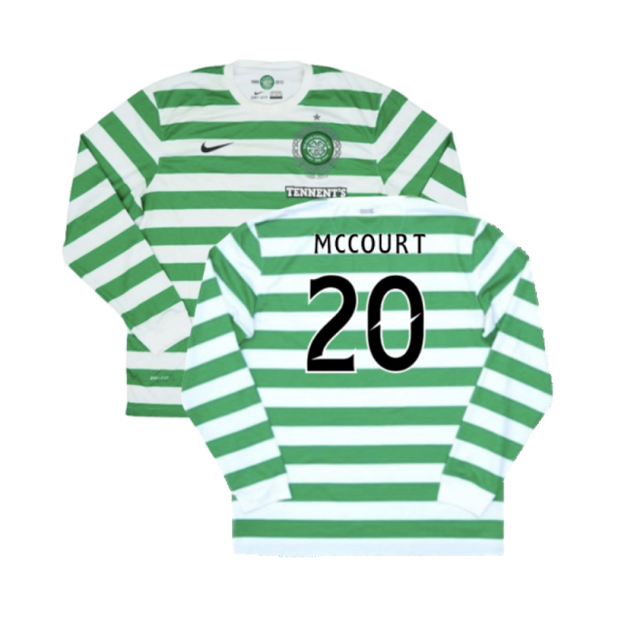 Celtic 2012-13 Long Sleeved Home Shirt (XL) (Excellent) (McCourt 20)