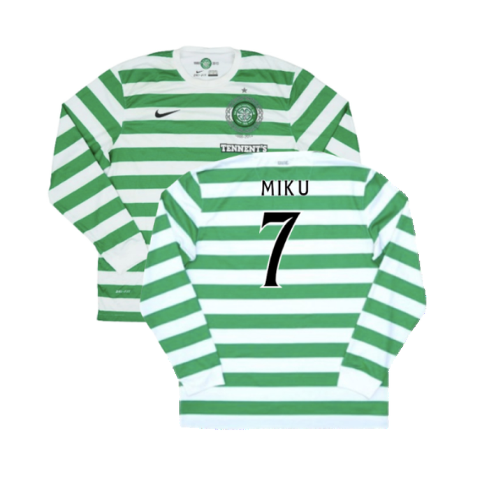 Celtic 2012-13 Long Sleeved Home Shirt (XL) (Excellent) (Miku 7)