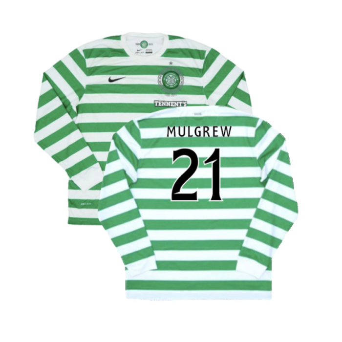 Celtic 2012-13 Long Sleeved Home Shirt (XL) (Excellent) (Mulgrew 21)