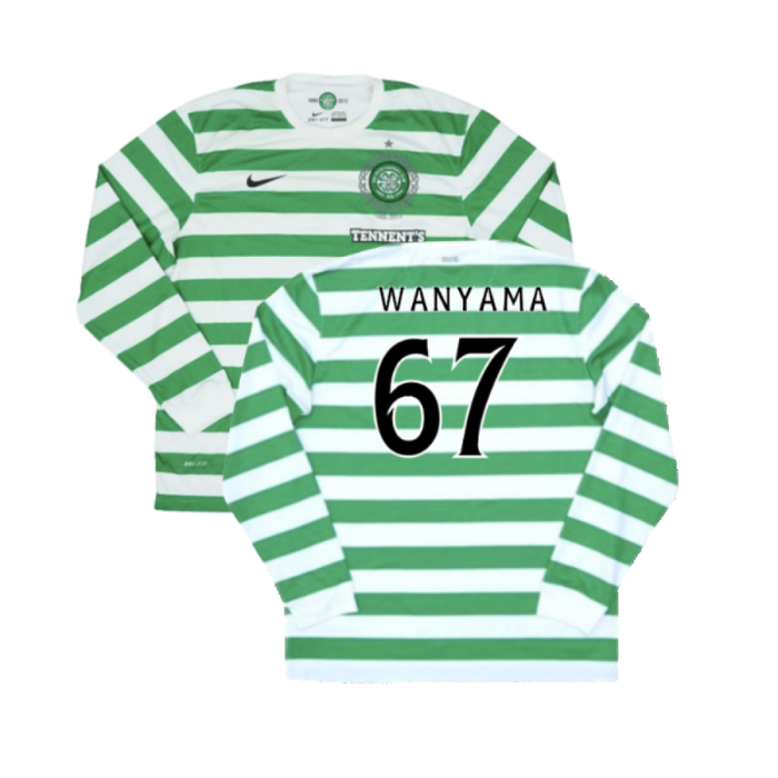 Celtic 2012-13 Long Sleeved Home Shirt (XL) (Excellent) (Wanyama 67)