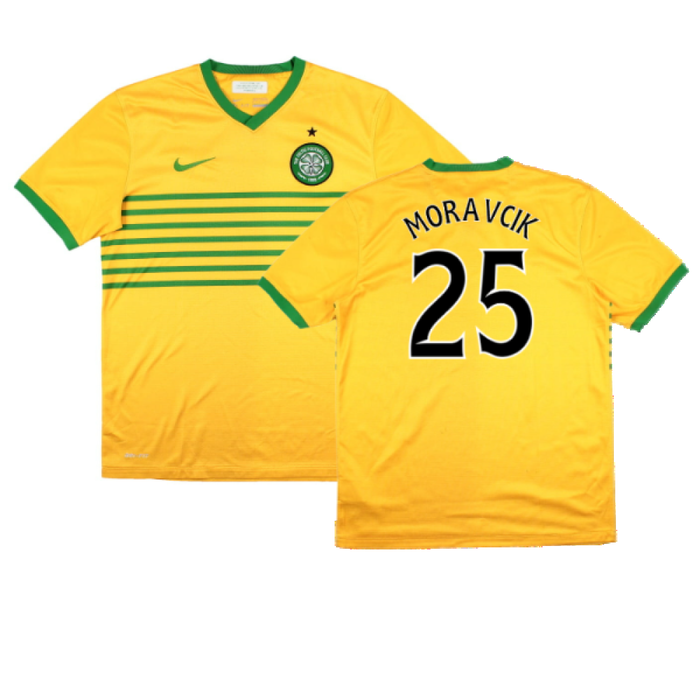 Celtic 2013-14 Away Shirt (Sponsorless) (M) (Very Good) (Moravcik 25)