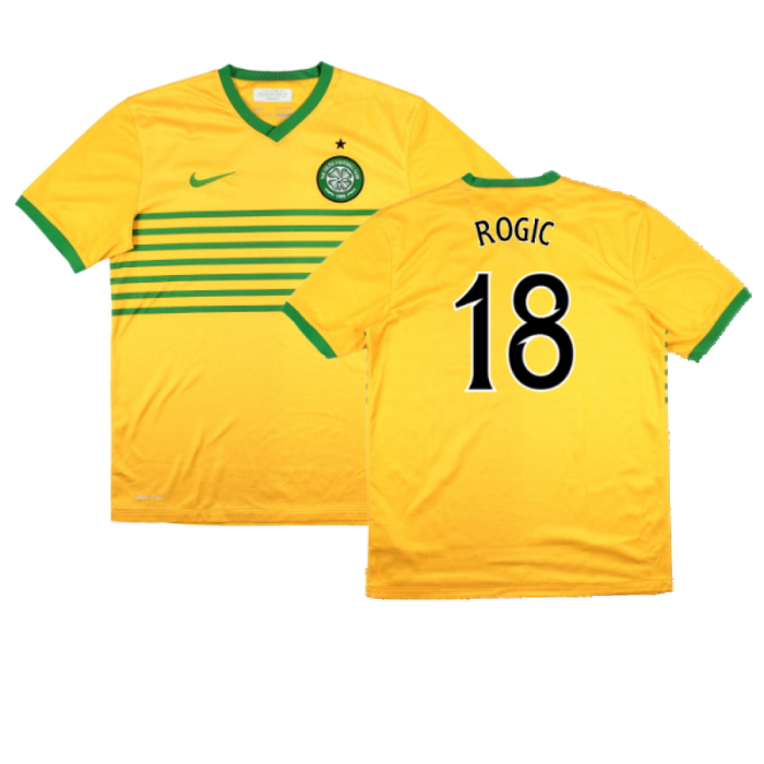 Celtic 2013-14 Away Shirt (Sponsorless) (M) (Very Good) (Rogic 18)