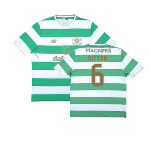 Celtic 2017-18 Home Shirt (Very Good) (Bitton 6)_0