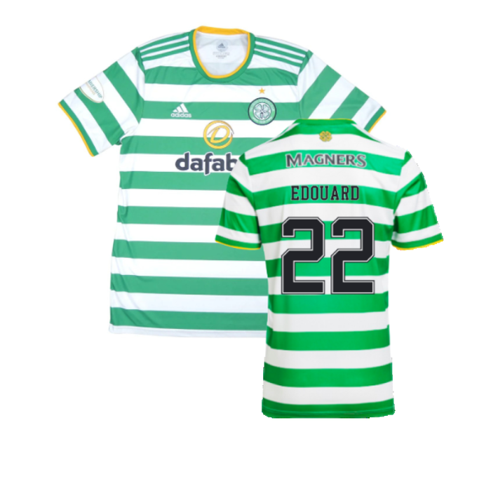 Celtic 2020-21 Home Shirt (L) (Mint) (EDOUARD 22)