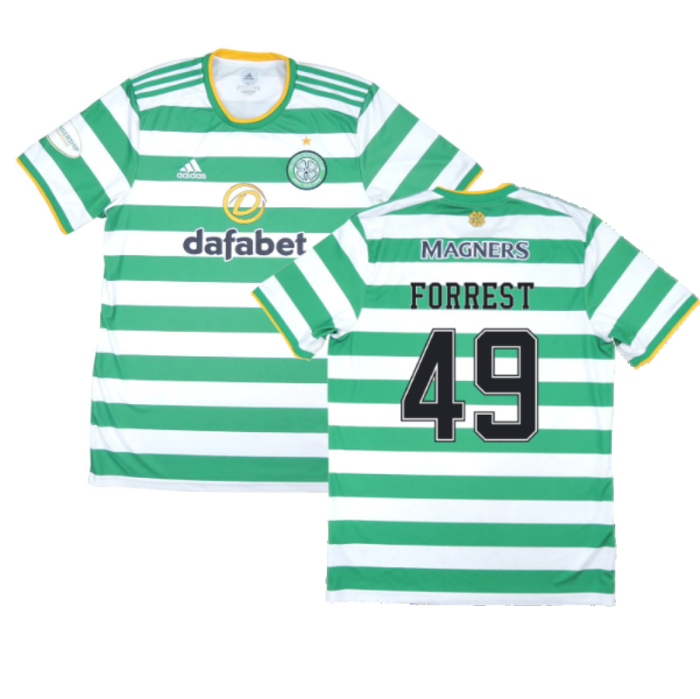 Celtic 2020-21 Home Shirt (XL) (Mint) (FORREST 49)