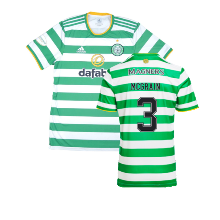 Celtic 2020-21 Home Shirt (L) (Mint) (MCGRAIN 3)