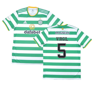 Celtic 2020-21 Home Shirt (XL) (Mint) (VIRGIL 5)_0